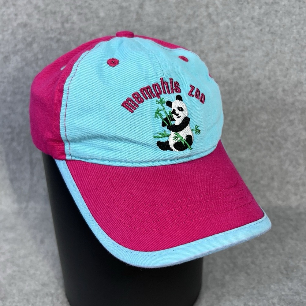 Panda Memphis Zoo Toddlers Pink Blue J Hats Baseball Cap Adjustable Tots Size